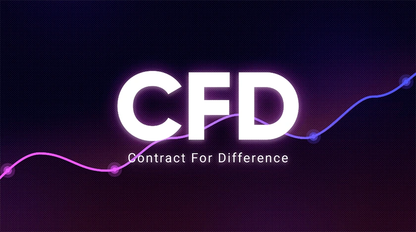 差价合约（CFD）的视觉说明，突出其允许交易者无需持有实际资产即可预测价格波动的特点。